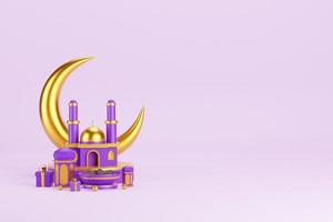 islamischer 3D-Hintergrund foto