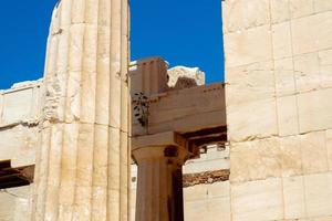 Ruinen der griechischen Akropolis foto