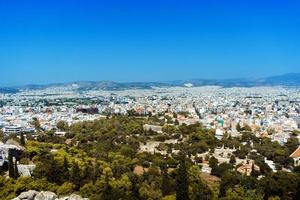 Blick auf die Stadt Athen foto