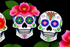 dia de los muertos, traditionelles mexikanisches kulturfest. Totentag. foto
