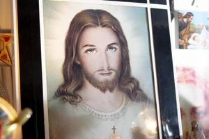 heilige ikonen, der hintergrund des jesus foto