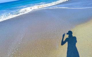 extrem riesige große surferwellen zicatela beach puerto escondido mexiko. foto