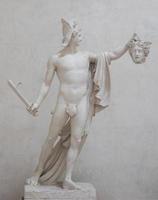 perseus-statue mit medusa, genannt perseo trionfante, von antonio canova, 1801 foto
