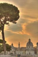 Sonnenuntergang in Rom, Italien foto