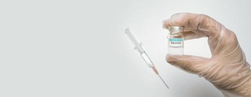 Covid19 Impfung. gesundheitswesen und medizinisches konzept. foto