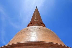 Phra Pathom Chedi ist der höchste alte Chedi der Welt, der einzige in Thailand als Touristenattraktion und Zivilisationsquelle des Buddhismus. foto