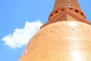 Phra Pathom Chedi ist der höchste alte Chedi der Welt, der einzige in Thailand als Touristenattraktion und Zivilisationsquelle des Buddhismus. foto