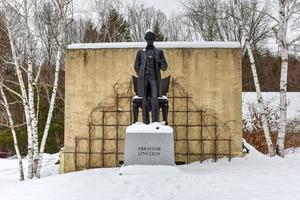 Abraham-Lincoln-Denkmal in der nationalen historischen Stätte Saint-Gaudens in New Hampshire. foto