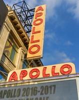 New York City - 13. August 2016 - Apollo Theatre in Harlem, New York City. Es ist einer der ältesten und berühmtesten Musiksäle und im nationalen Register historischer Orte aufgeführt. foto