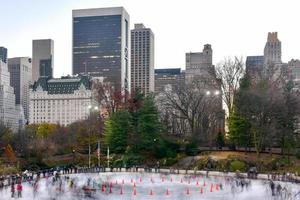 wollman eisbahn - central park - nyc foto