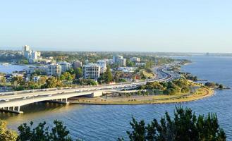 Skyline von Perth in Australien foto