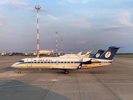 minsk, weißrussland - 21. juli 2019 - belavia-flug im nationalen flughafen minsk, weißrussland. Der Flughafen ist das Drehkreuz für Belavia. foto