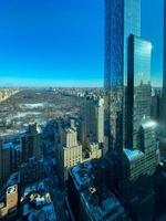 Luftaufnahme von New York City mit Blick von Midtown Manhattan zum Central Park. foto