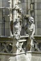 die berühmte notre dame de paris, kathedrale in frankreich. foto