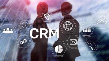 Geschäftskunden CRM-Management-Analyse-Service-Konzept. Beziehungsmanagement foto