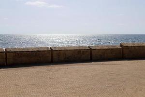 Wand einer alten Festung im Norden Israels. foto