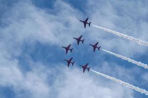 raf rote pfeile bournemouth air festival 2022 foto