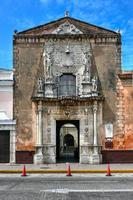 merida, mexiko - 24. mai 2021 - montejo haus des nationalen erbes von merida, yucatan, mexiko. das montejo house ist ein gebäude, das zwischen 1542 und 1549 von den eroberern der halbinsel yucatan erbaut wurde. foto