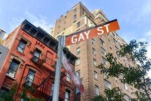 Homosexuelle Straße in Greenwich Village in New York City. foto