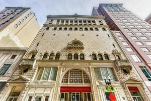 der tremont-tempel in der 88 tremont street ist eine baptistenkirche in boston, die den amerikanischen baptistenkirchen, usa, angegliedert ist. foto