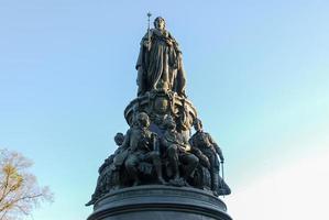 Denkmal für Katharina die Große in Sankt Petersburg, Russland foto