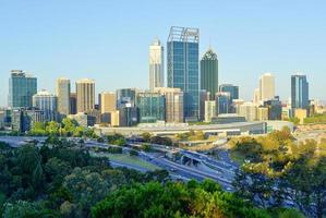 Skyline von Perth, Australien foto