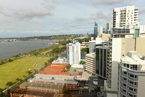 Blick auf die Skyline von Perth foto