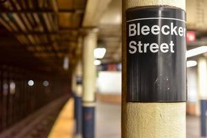 U-Bahnstation Bleecker Street - New York City, USA, 2022 foto