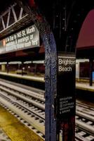 U-Bahnstation Brighton Beach, New York, USA, 2022 foto