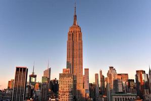 das Empire State Building in New York City, 2022 foto