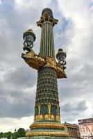 der place de la concorde ist einer der wichtigsten öffentlichen plätze in paris, frankreich. foto