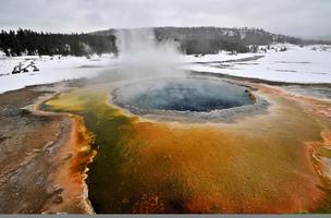 Geysir im Yellowstone-Nationalpark foto