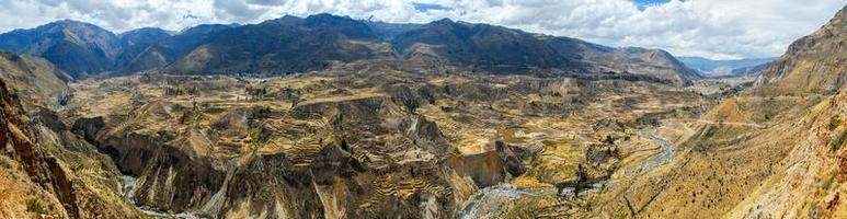 Colca-Schlucht, Peru-Panorama foto