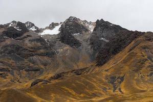 Blick entlang der Straße von Cusco nach Puno, Peru foto