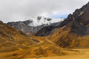 Blick entlang der Straße von Cusco nach Puno, Peru foto