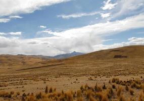 Blick entlang der Straße von Cusco nach Puno, Peru foto