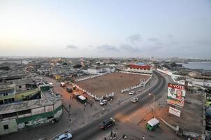 Panoramablick auf Accra, Ghana foto