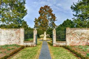 chatham manor, ein haus im georgianischen stil, das 1771 am rappahannock river im stafford county, virginia, gegenüber von fredericksburg fertiggestellt wurde. foto