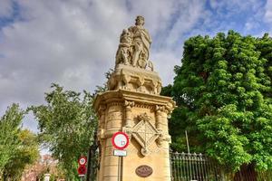 der Parc de la Ciutadella. es ist ein park am nordöstlichen rand von ciutat vella, barcelona, katalonien, spanien. foto