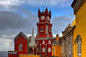 Palacio da Pena in Sintra, Lissabon, Portugal, Europa. es ist ein romantisches schloss in sao pedro de penaferrim, in der gemeinde sintra, portugal. foto