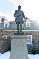 Denkmal für General Josiah Porter hinter dem Van Cortlandt House, Broadway in der 245th Street in Bronx, New York, 2022 foto