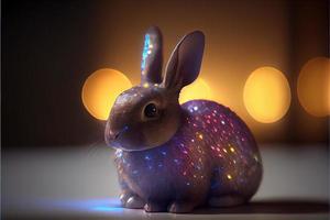 Kaninchen Ostertag 9. April wichtiger Tag Christentum zum Gedenken an die Auferstehung Jesu Symbol der Hoffnung Wiedergeburt und Vergebung Ostereiersuche dekorierte Eier Muster und leuchtende Farben