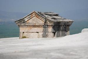 Grab in der antiken Stadt Hierapolis, Pamukkale, Denizli, Turkiye foto