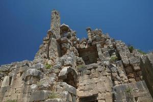 Theater der antiken Stadt Perge in Antalya, Türkei foto