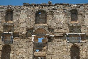 antike stadt aspendos in antalya, turkiye foto