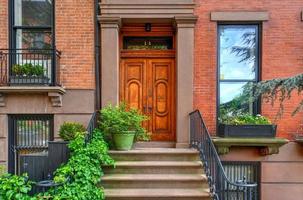 Brownstone-Gebäude in Brooklyn Heights, Brooklyn, New York City foto