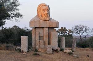 paul kruger statue - krüger nationalpark, südafrika, 2022 foto