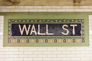 U-Bahnstation Wall Street, New York City, 2022 foto