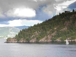 schöne fjorde von norwegen foto