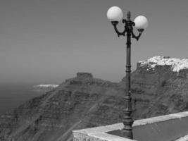 die insel santorini in griechenland foto